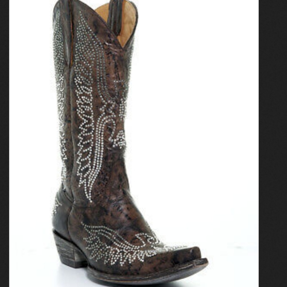 Old Gringo Eagle Swarovski boots size 8.5